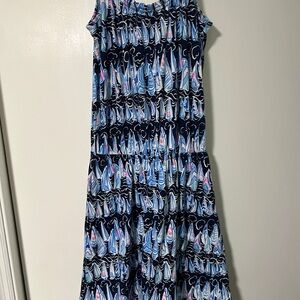 Lilly Pulitzer Navy and Pink Sailboat Dress